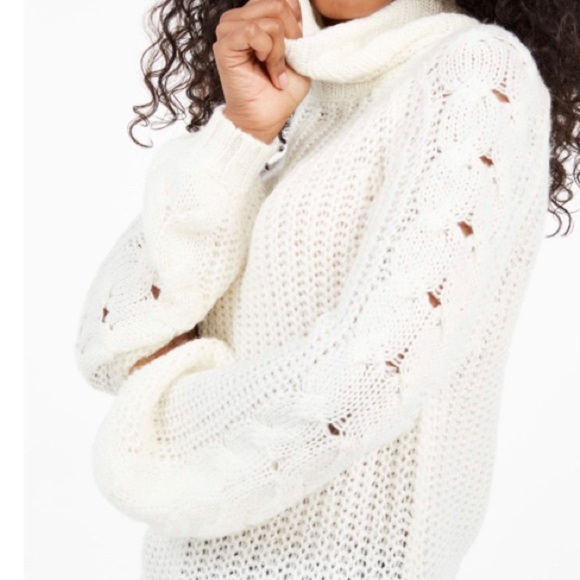 NWT Planet Gold Juniors' Cowl-Neck Sweater size M - Picture 2 of 5